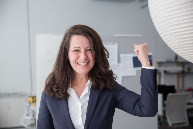 Woman happy about the Shieldmee mission.